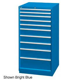 Lista International XSSC1350-1002CBKA Lista 28-1/4"W Cabinet, 10 Drawer, 161 Compart - Classic Blue, Keyed Alike image.