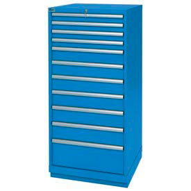 Lista International XSSC1350-1103BBKA Lista® 11 Drawer Standard Width Cabinet - Bright Blue, Keyed Alike image.
