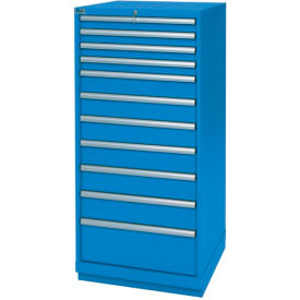 Lista International XSSC1350-1103BBRG Lista® 11 Drawer Standard Width Cabinet - Bright  Blue, Individual Lock image.