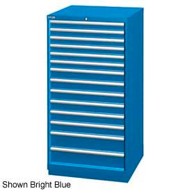 Lista International XSSC1350-1417BBMA Lista 28-1/4"W Cabinet, 14 Drawer, 282 Compart - Bright Blue, Master Keyed image.