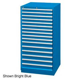 Lista International XSSC1350-1601BBNL Lista 28-1/4"W Cabinet, 16 Drawer, 296 Compart - Bright Blue, No Lock image.