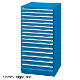 Lista International XSSC1350-1601CBRG Lista 28-1/4"W Cabinet, 16 Drawer, 296 Compart - Classic Blue, Individual Lock image.