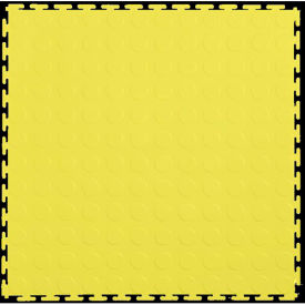 PVC Floor Tiles, 19.5x19.5", Coin, Yellow view 2