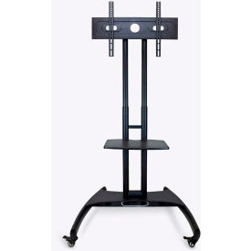 Luxor Corp FP2500 Luxor Adjustable Height LCD/LED TV Stand For 40"- 60" TVs, Black image.