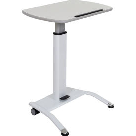 Luxor Corp LX-PNADJ-WH Luxor® Pneumatic Height Adjustable Lectern - White image.