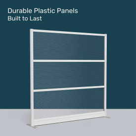 Luxor Modular Room Divider Wall 70"W x 70"H Transparent 