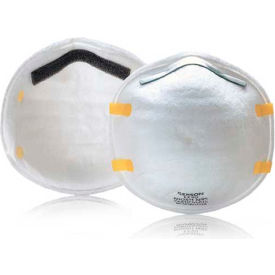 L.M. Gerson Company 1730**** Gerson® N95 Cup-Style Particulate Respirator 1730, White, 20/Box, 12 Boxes/Case image.