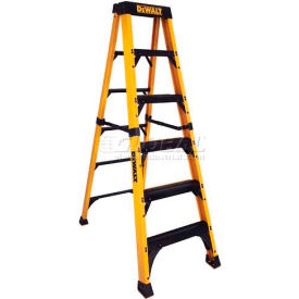 Louisville Ladder1 DXL3810-06 DeWalt 6 Fiberglass Step Ladder, 500 Lb. Load Cap. - DXL3810-06 image.