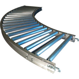 Ashland 12F EA 90° Curve Roller Conveyor 22" BF 1-3/8 Roller Dia. 1-1/2" Roller Centers 