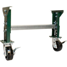 Ashland H-Stand Support with Casters 22" BF 16-1/4" to 18-3/4" Height Range 1800 lb. Capacity 