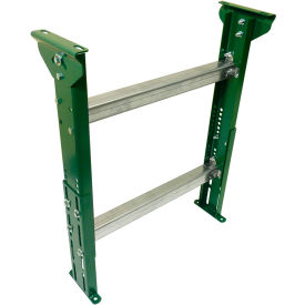 Ashland Conveyor Products 47338 H-Stand Support 47338 for Ashland 21" BF Roller Conveyors - Adj. 25-1/4" to 37-1/4"H image.