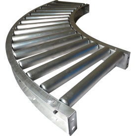 Ashland 4F KA 90° Curve Roller Conveyor 22" BF 1-7/8" Roller Dia. 3" Roller Centers 