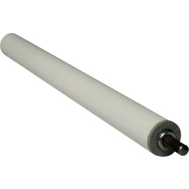 Ashland B40P 13/16" Dia. PVC Replacement Roller 10" BF 1/4" Round Plain Steel Shaft 