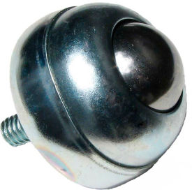 Ashland Conveyor Products 37812 Ashland Threaded 5/16-18 Stud Ball Transfer 37812 1"Dia Carbon Steel Ball 75 Lb image.