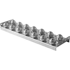 Ashland 10"W Ball Transfer Conveyor Drop-In Insert Plate 6"L 75lb Capacity 2" Ball Center 