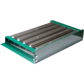 Ashland Conveyor Products 30205 Flat End Stop 30205 for Ashland 37" BF Roller Conveyor - Painted Steel 4-1/2" x 1/4" image.