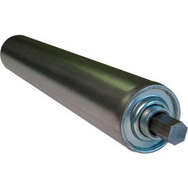 2-1/2" Dia. Steel Replacement Roller, 21" BF, 11/16" Hex Plain Steel Shaft view 2