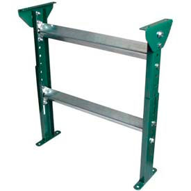 Ashland Conveyor Products 34503 H-Stand Support for Ashland 24" OAW Skatewheel & 22" BF Roller Conveyor - 19-1/2" to 31"H image.