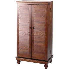 Entertainment Furniture Multimedia Storage Louvered Door Louvered Door Multimedia Storage Cabinets Merlot