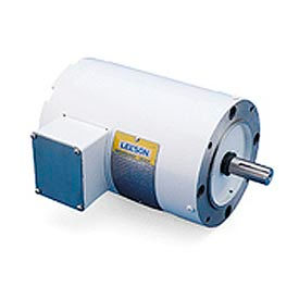 Leeson Electric 113023 Leeson Motors Motor Washdown Motor-1HP, 208-230/460V, 3450RPM, TENV, C FACE, 1.15 SF, 85.5 Eff. image.