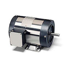 Leeson Electric 114561 Leeson Motors Motor Washdown Motor-3/4HP, 208-230/460V, 1725RPM, TENV, RIGID C, 1.15 SF image.