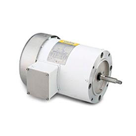 Leeson Electric 116779 Leeson Motors Motor Washdown Motor-.75/.5HP, 208-230/460V, 3450/2850RPM, TEFC, RIGID C,  75.5 Eff. image.