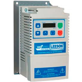 Leeson Electric 174611 Leeson Motors 174611.00, AC Controls Vector Series Drive VFD,NEMA 1,3PH,3HP,200/240V 9.6 Amps image.