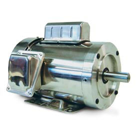 Leeson Electric 191477 Leeson Motors Motor Washdown Motor-.75HP, 115-208/230V, 1800RPM, TEFC, RIGID C, 1.15 SF, 72 Eff. image.