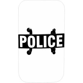 PAULSON MANUFACTURING CORP BS-2P Paulson Riot Control Body Police Shield, Non-Ballistic, Polycarbonate, Clear, 20" x 36" - BS-2P image.