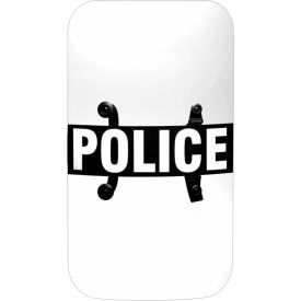 PAULSON MANUFACTURING CORP BS-3P Paulson Riot Control Body Police Shield, Non-Ballistic, Polycarbonate, Clear, 24" x 48" - BS-3P image.