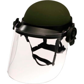 PAULSON MANUFACTURING CORP DK6-X.250AF Paulson DK6 Series Riot Face Shield, V-50 FRAG Rated, Polycarbonate, Clear, 17" x 8" - DK6-X.250AF image.