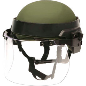PAULSON MANUFACTURING CORP DK7-X.250AF Paulson DK7 Series Riot Face Shield, V-50 FRAG Rated, Poly, Clear, 17" x 6" - DK7-X.250AF image.