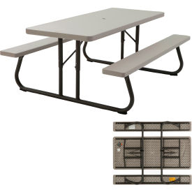 Lifetime® 6' Folding Picnic Table Putty
