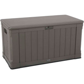 Lifetime 60089 Outdoor Deck Storage Box 116 Gallon Brown