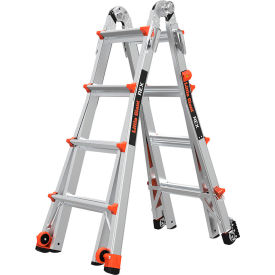 Little Giant Ladders 12117-880 Little Giant® Rex Articulated Extendable Ladder, Aluminum, 4 Type IAA, 375 lb. Capacity image.