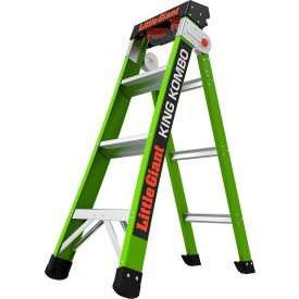 Little Giant Ladders 13470-001 Little Giant® King Kombo Professional Combination Ladder, 4 Type IAA, 3 Step, 375 lb. Capacity image.