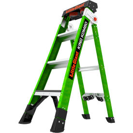 Little Giant Ladders 13470-071 Little Giant® King Kombo Industrial Combination Ladder, 4 Type IAA, 3 Step, 375 lb. Capacity image.