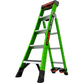 Little Giant Ladders 13905-071 Little Giant® King Kombo Ladder w/ Grip-N-Go Release Hinge, 5 Type IAA, 4 Step, 375 lb. Cap. image.