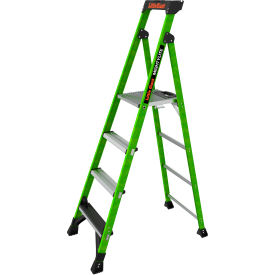 Little Giant Ladders 15406-001 Little Giant® MightyLite™ Step Ladder w/ Ground Cue, 6 Type IAA, 4 Step, 375 lb. Capacity image.
