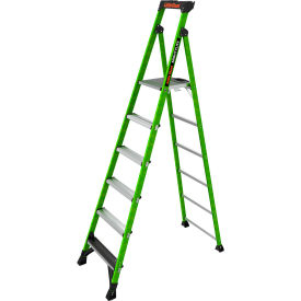Little Giant Ladders 15408-001 Little Giant® MightyLite™ Step Ladder w/ Ground Cue, 8 Type IAA, 6 Step, 375 lb. Capacity image.
