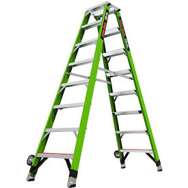Little Giant Ladders 15788-001 Little Giant® DS-XL Dual Sided Step Ladder w/ Side-Tip Wheels, 8 Type IAA, 7 Step, 375 lb. Cap image.