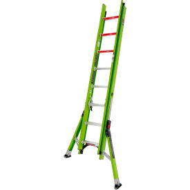 Little Giant Ladders 17216****** Little Giant 16 HyperLite SumoStance 375 lb. Capacity Type IAA Fiberglass Extension Ladder - 17216 image.