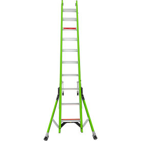 Little Giant 20 HyperLite SumoStance 375 lb. Capacity Type IAA Fiberglass Extension Ladder - 17220