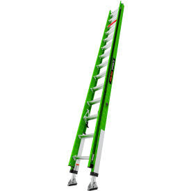 Little Giant Ladders 17928-246PS Little Giant® Hyperlite Extension Ladder w/ Adj. Pole Strap & Ratchet Leveler, 28 Type IAA image.