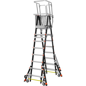 Little Giant Ladders 18515-240 Little Giant® Aerial Safety Cage 8-14 W/ Click Casters - 18515-240 image.