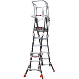 Little Giant Ladders 19504 Little Giant Fiberglass Compact Safety Cage Ladder, 4-6 Type 1AA - 19504 image.