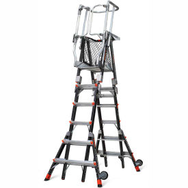 Little Giant Ladders 19506-815 Little Giant Fiberglass Compact Safety Cage Ladder, 6-10 Type 1AA - 19506-815 image.