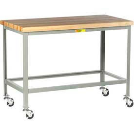 Little Giant WTS-3048-3R Little Giant® Mobile Butcher Block Top Table, 48 x 30", Lower Shelf image.