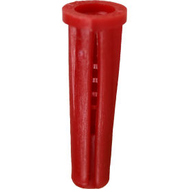 L.H.Dottie® Conical Plastic Anchor #4 #6 & #8 s Red 100 Pack