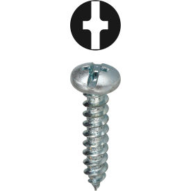 L.H.Dottie® Sheet Metal Screw Combo Pan Head Carbon Steel #10 x 1"" 100 Pack